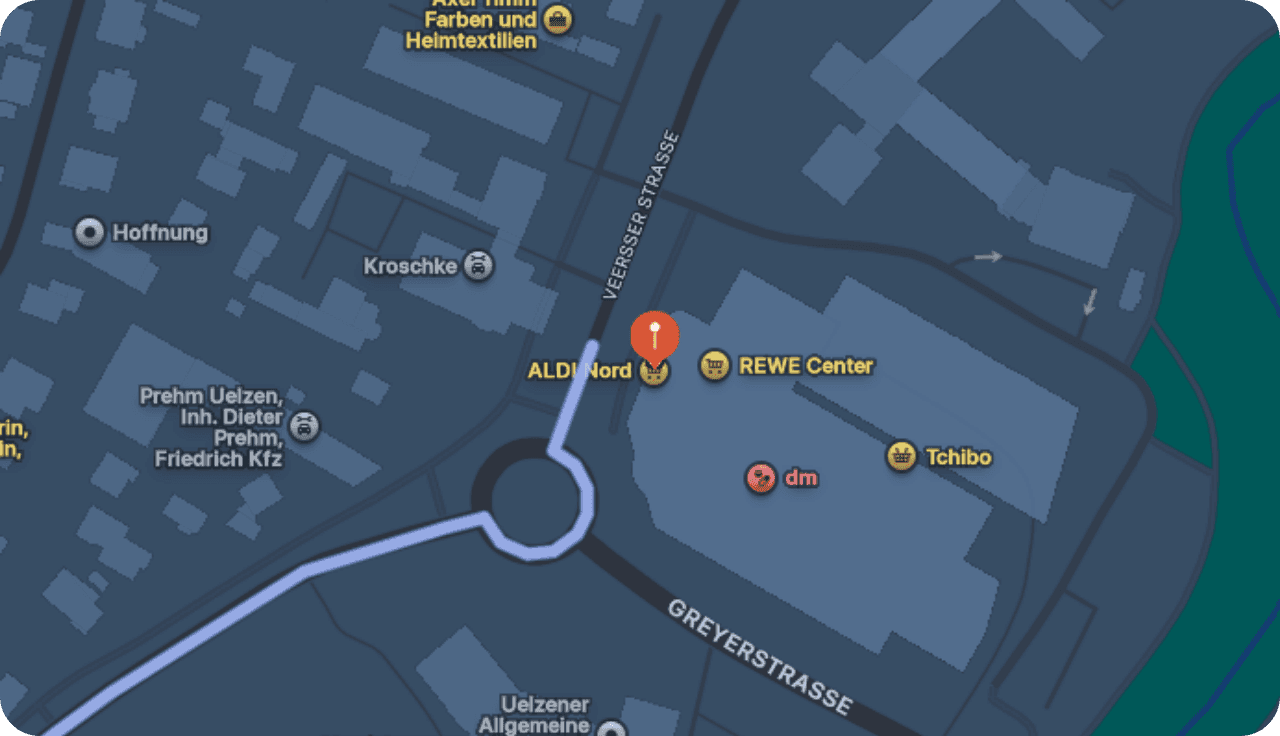 Google Maps Aufnahme vom Standort der Apotheke